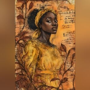 4pc=African American Women Prints